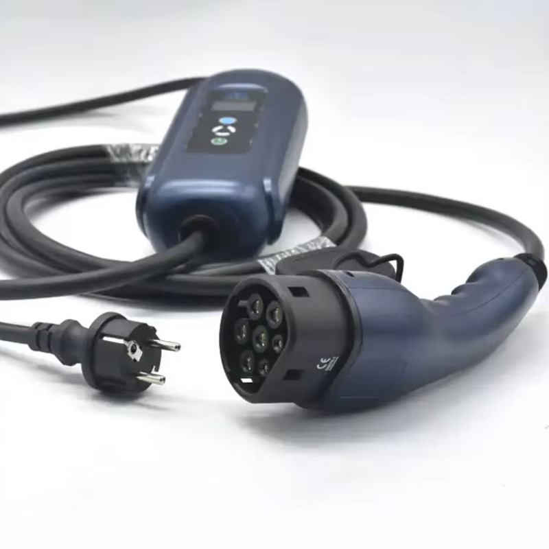 Portable Ev Charger - Portable Electric Vehicle Blue Control Box