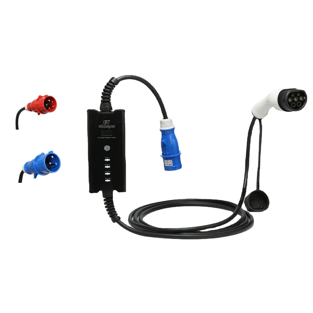 Home Use 16A 32A Adjustable El - đánh giá và giá Portable Ev Charger 32A Type 2 Cee Plug