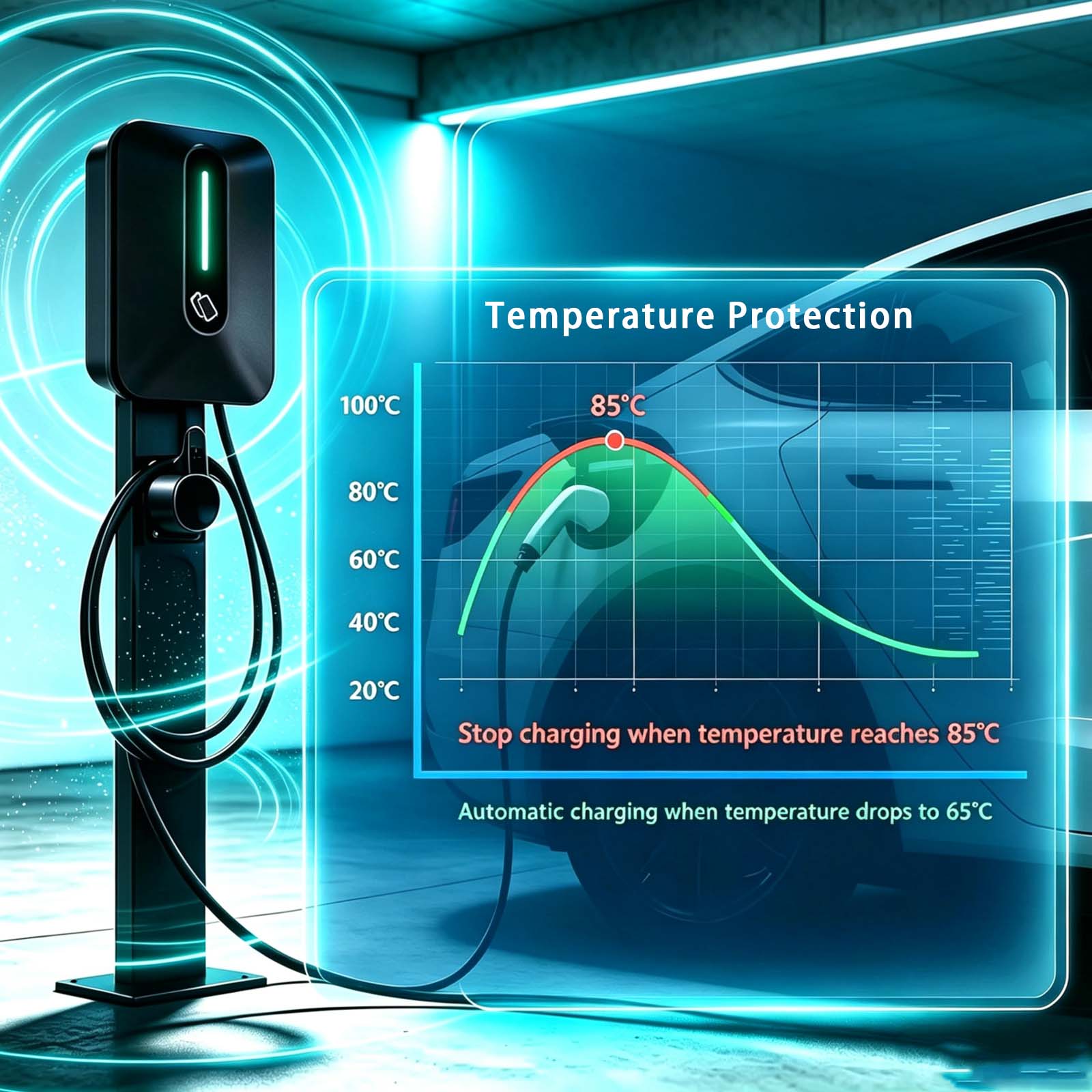 JIGU 11kW EV Charger Three-pha - đánh giá và giá Wallbox Ev