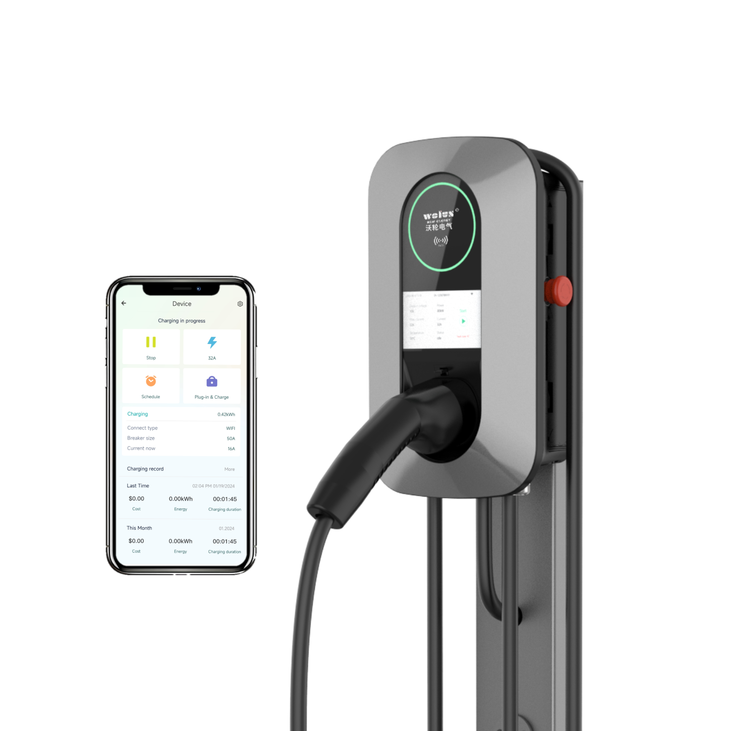 22kW AC Home Charging Pile Ev  - đánh giá và giá Ev Charging Pile