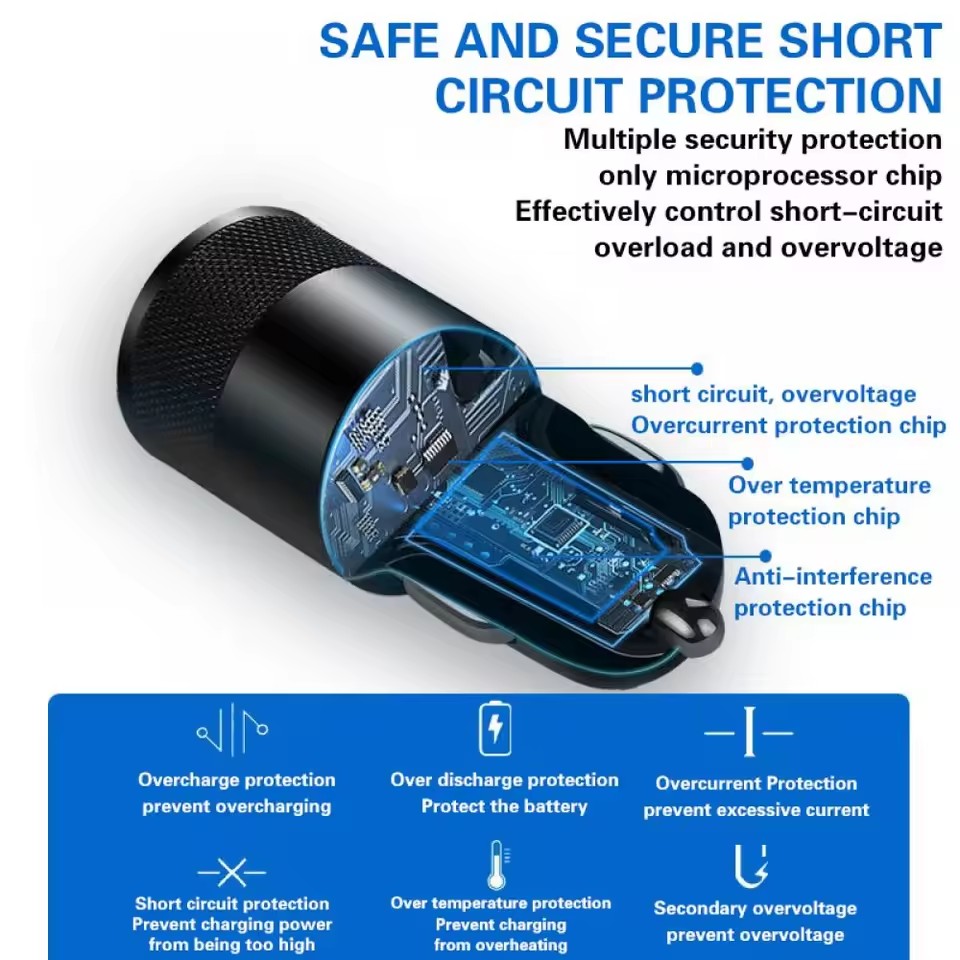 66W USB Car Charger Type C Fas - đánh giá và giá Fast Ev Charger