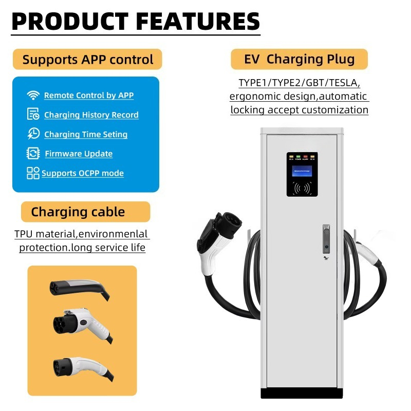 22kW*2 GB/T Type1/Type2 Dual A - đánh giá và giá Ev Charger