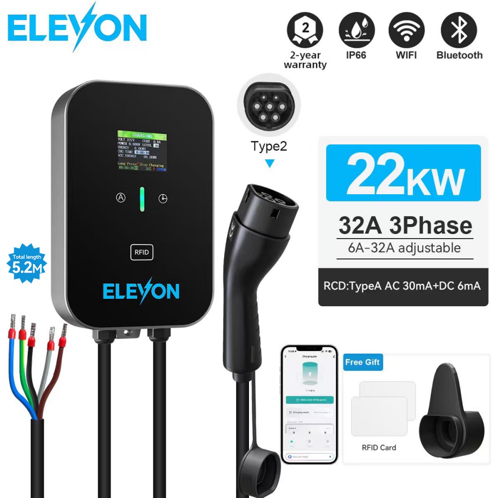 Trạm sạc xe điện ELEVON EV 22K - đánh giá và giá Home Ev Charger