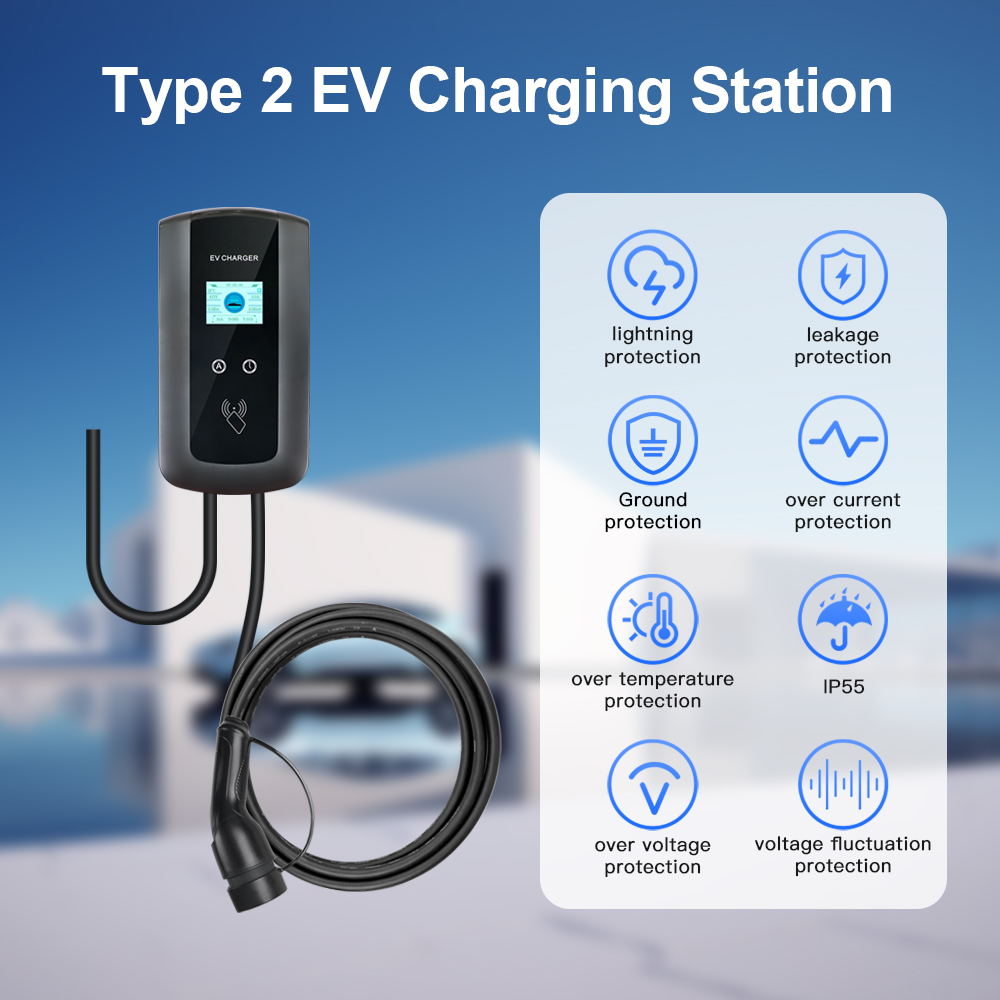 Kolanky 32A 7.2/22KW EV Chargi - đánh giá và giá Home Ev Charger