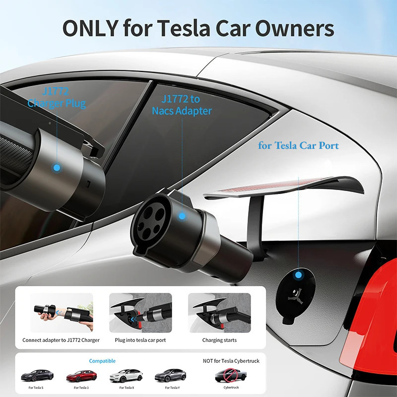 QIAO 80A Type 1 to for Tesla E - đánh giá và giá Ev Charger Adapter